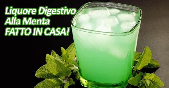 liquore digestivo alla menta fatto in casa