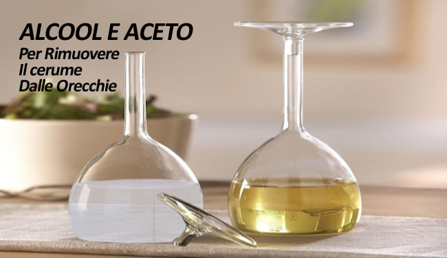 alcool aceto cerume orecchie