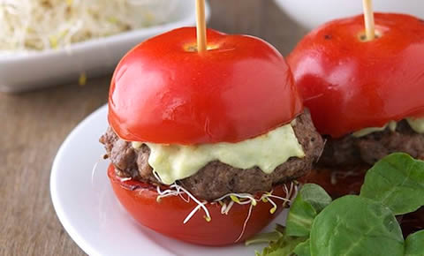 hamburger di pomodoro