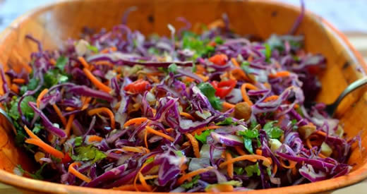 insalata multicolore cavolo viola