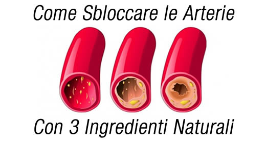 sbloccare arterie 3 ingredienti