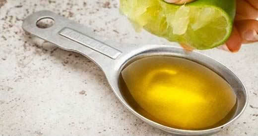 cucchiaino olio oliva limone