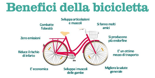 vantaggi e svantaggi della bicicletta